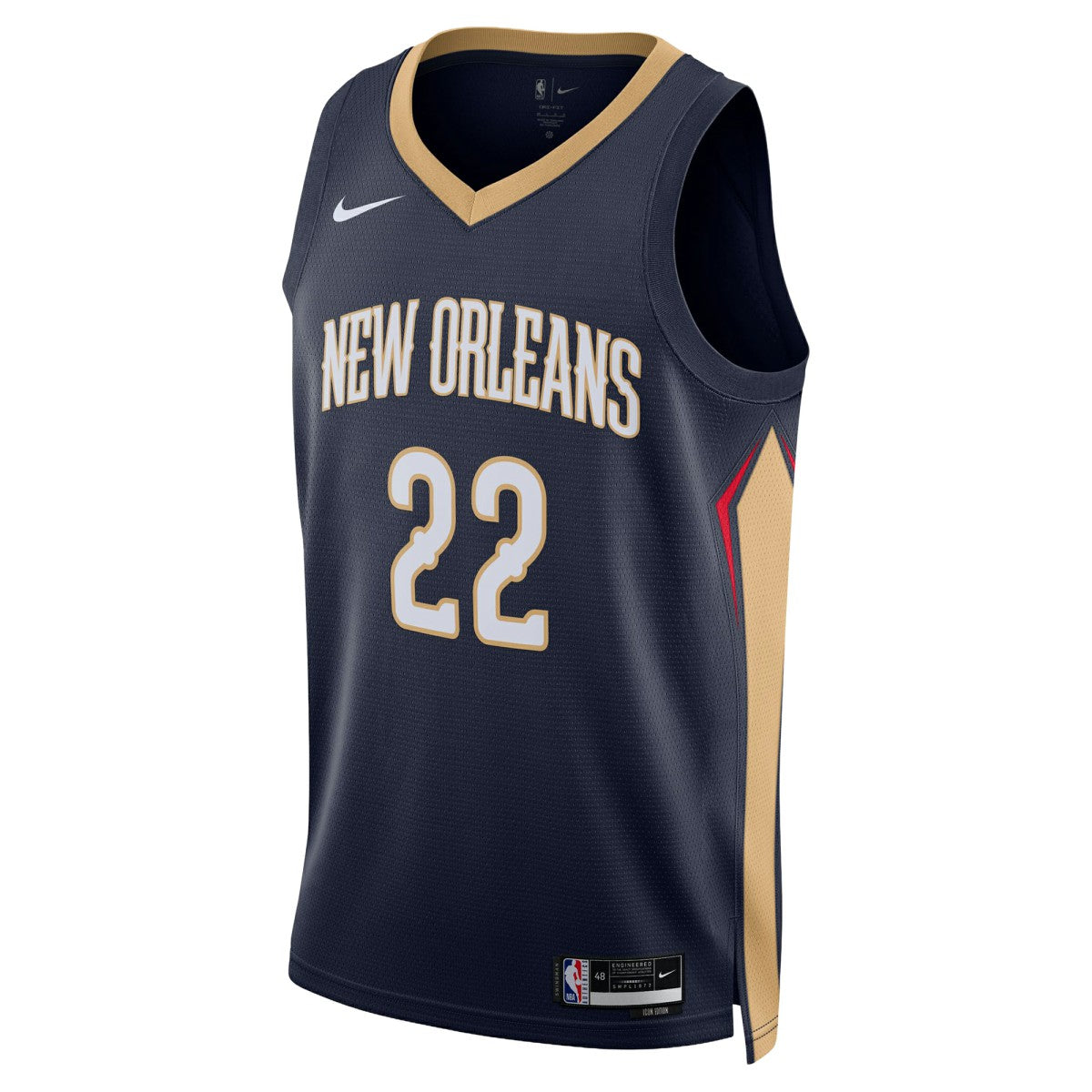 Derik Queen New Orleans Pelicans Unisex Swingman Jersey Icon Edition Navy - Nike