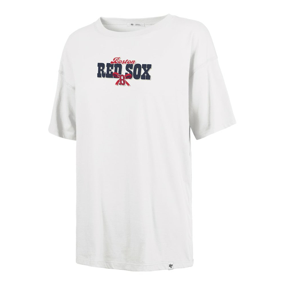Boston Red Sox '47 Women's Bow & Banner Sadie T-Shirt - Sand T-shirts