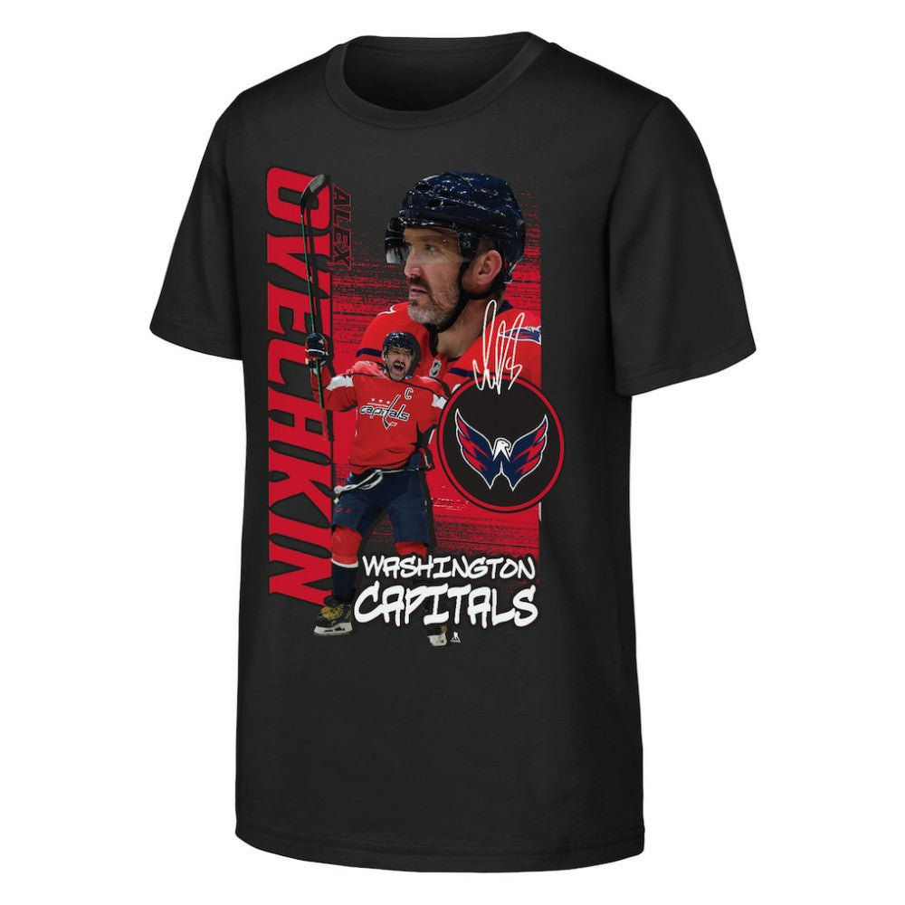 Alexander Ovechkin Washington Capitals Outerstuff Youth Playmaker T-Shirt - Black | US 203700974