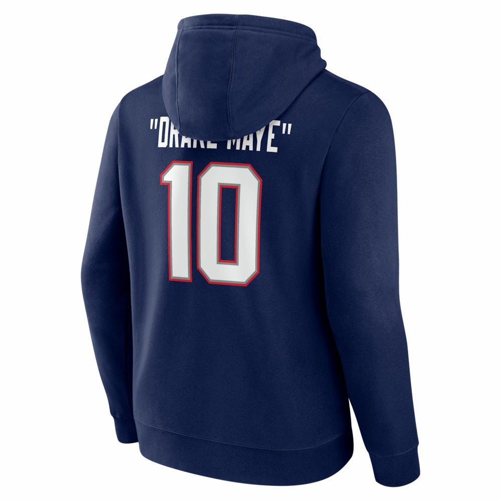 Drake Maye New England Patriots Nickname Hoodie - Navy Hoodies