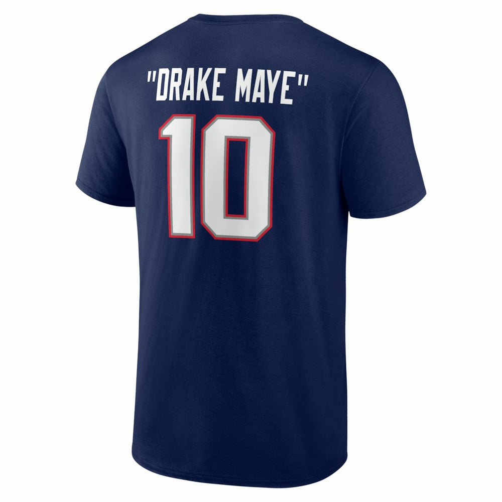 Drake Maye New England Patriots Nickname T-Shirt - Navy T-shirts