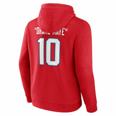 Drake Maye New England Patriots Nickname Hoodie - Red Hoodies