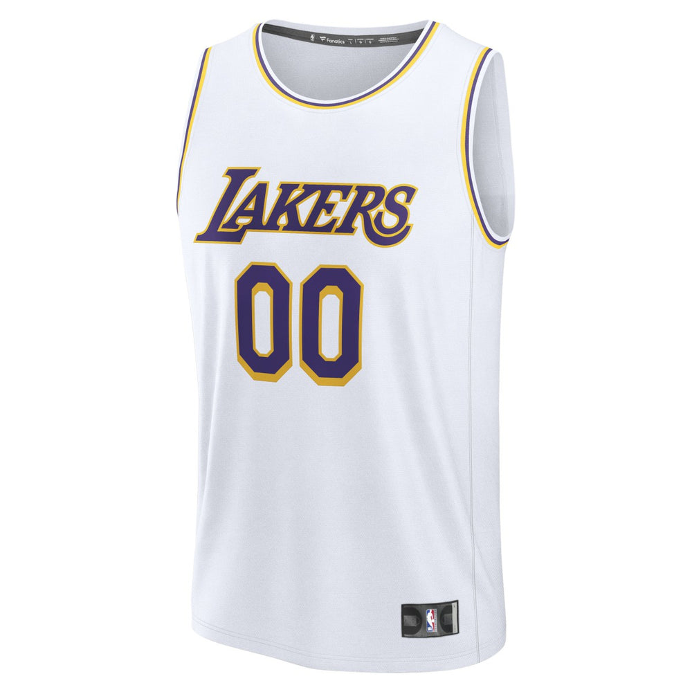 Los Angeles Lakers Fast Break Custom Replica Jersey Association Edition White - Fanatics