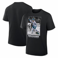 Macklin Celebrini San Jose Sharks NHL Moments Legacy T-Shirt - Black | US 203707661