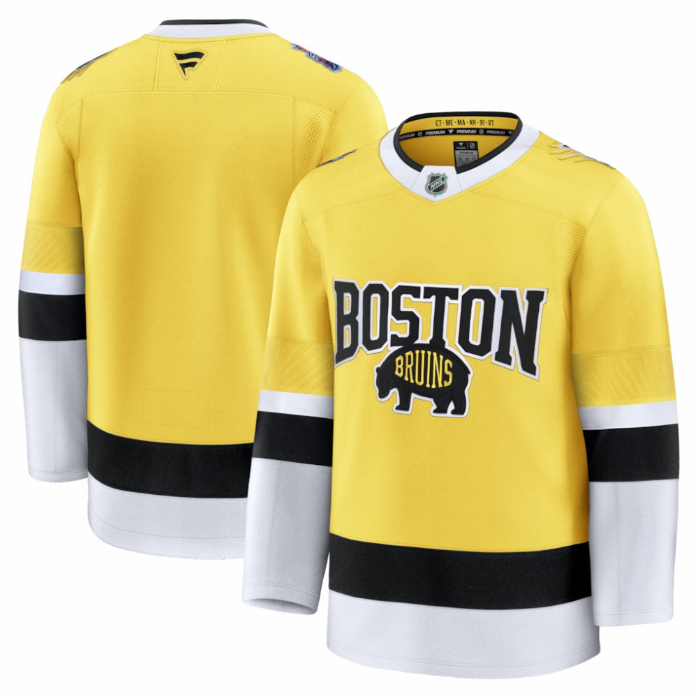 Boston Bruins Fanatics 2026 NHL Stadium Series Premium Custom Jersey - Gold | US 203707695