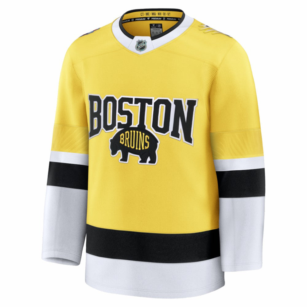 Boston Bruins Fanatics 2026 NHL Stadium Series Premium Custom Jersey - Gold | US 203707695