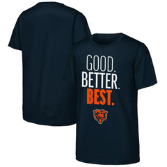 Chicago Bears Outerstuff Youth Good. Better. Best. T-Shirt - Navy T-shirts