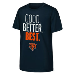 Chicago Bears Outerstuff Youth Good. Better. Best. T-Shirt - Navy T-shirts
