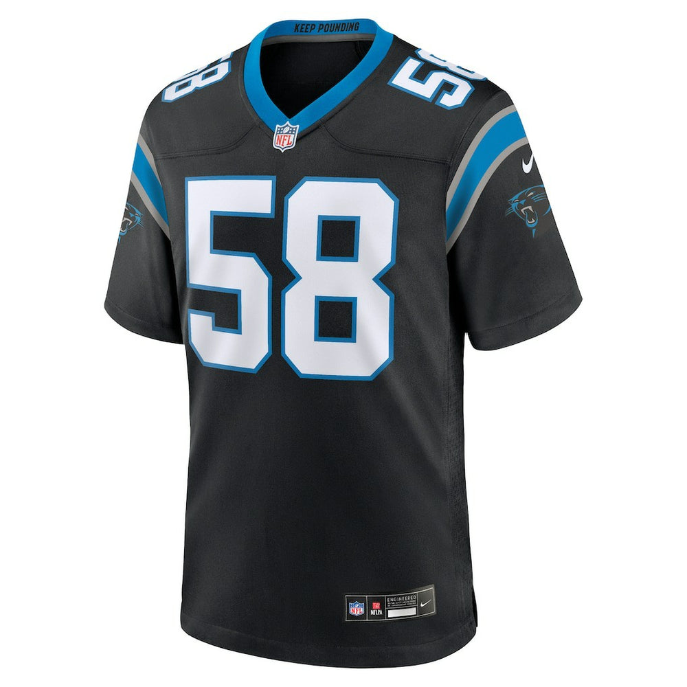 Thomas Davis Sr. Carolina Panthers Team Retired Game Jersey - Black Jerseys