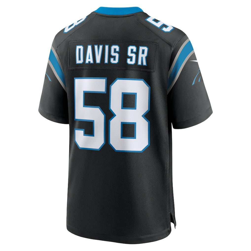 Thomas Davis Sr. Carolina Panthers Team Retired Game Jersey - Black Jerseys