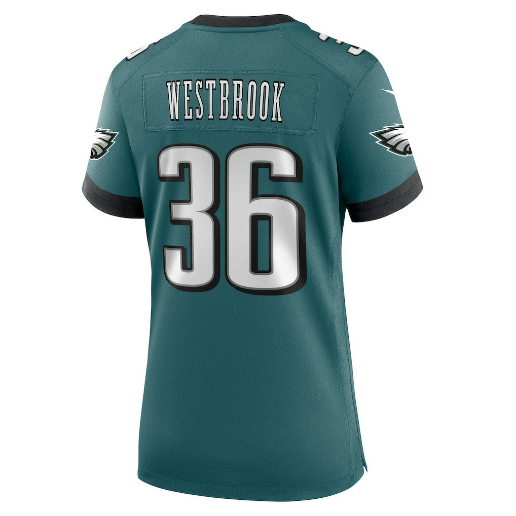 Brian Westbrook Philadelphia Eagles Women's Team Retired Game Jersey - Midnight Green Jerseys