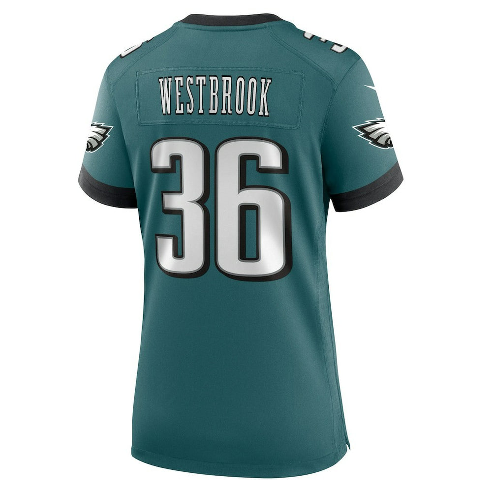 Brian Westbrook Philadelphia Eagles Women's Team Retired Game Jersey - Midnight Green Jerseys
