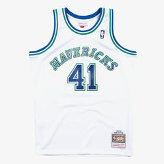 Dirk Nowitzki Dallas Mavericks 1998-99 Hardwood Classics Swingman Jersey White - Mitchell & Ness