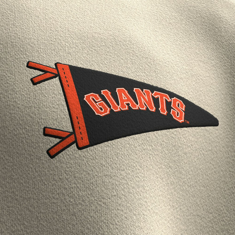San Francisco Giants Fanatics Unisex Spirit Jersey Fleece Crewneck Pennant Sweatshirt - Tan Jerseys