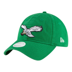Philadelphia Eagles New Era Women's Throwback 9TWENTY Adjustable Hat - Kelly Green Hats