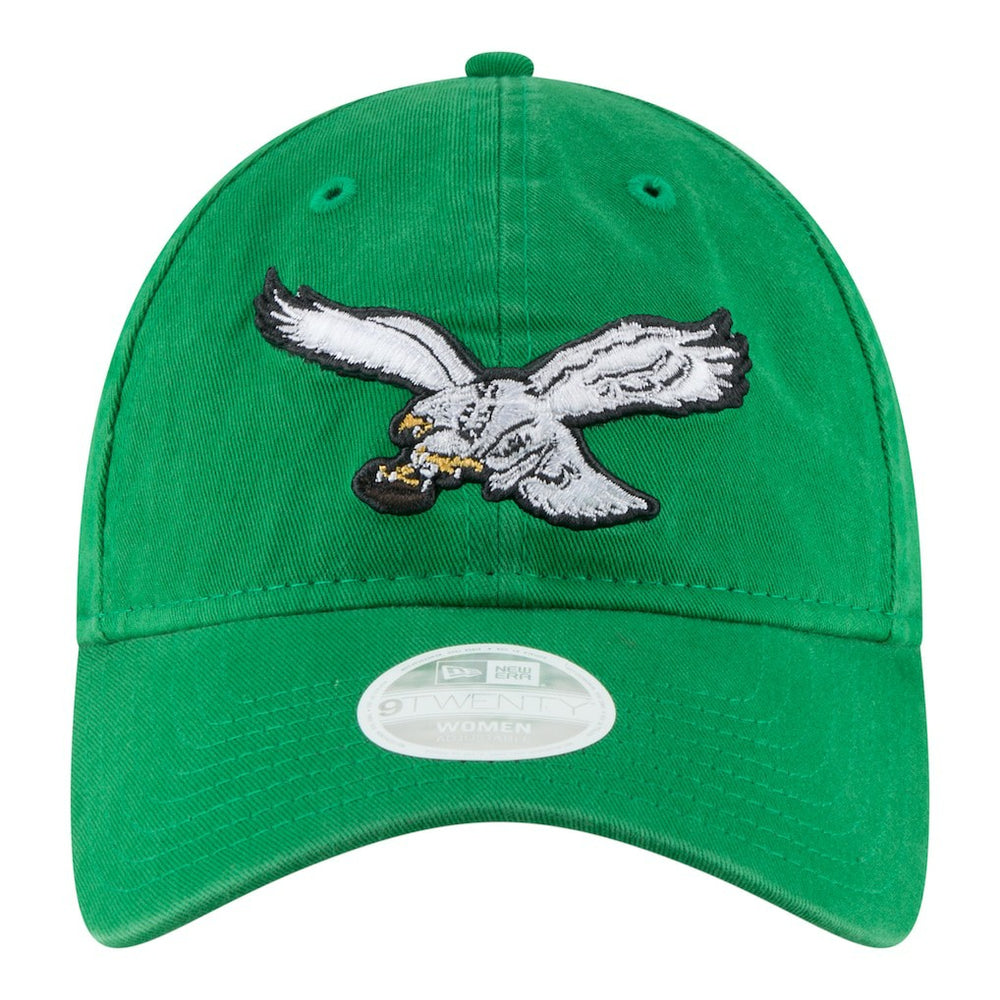 Philadelphia Eagles New Era Women's Throwback 9TWENTY Adjustable Hat - Kelly Green Hats