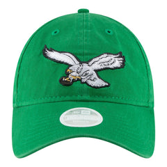 Philadelphia Eagles New Era Women's Throwback 9TWENTY Adjustable Hat - Kelly Green Hats