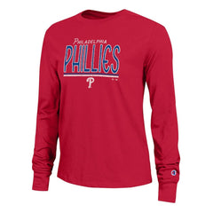 Philadelphia Phillies Champion Women's Long Sleeve T-Shirt - Red T-shirts