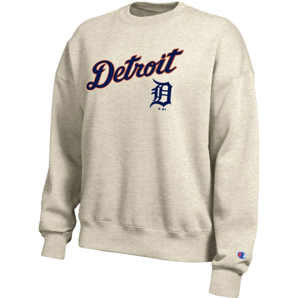 Detroit Tigers Champion Women's All-Star Sweatshirt - Oatmeal Sweatshirts