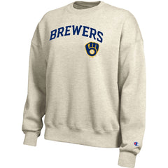 Milwaukee Brewers Champion Women's All-Star Sweatshirt - Oatmeal Sweatshirts