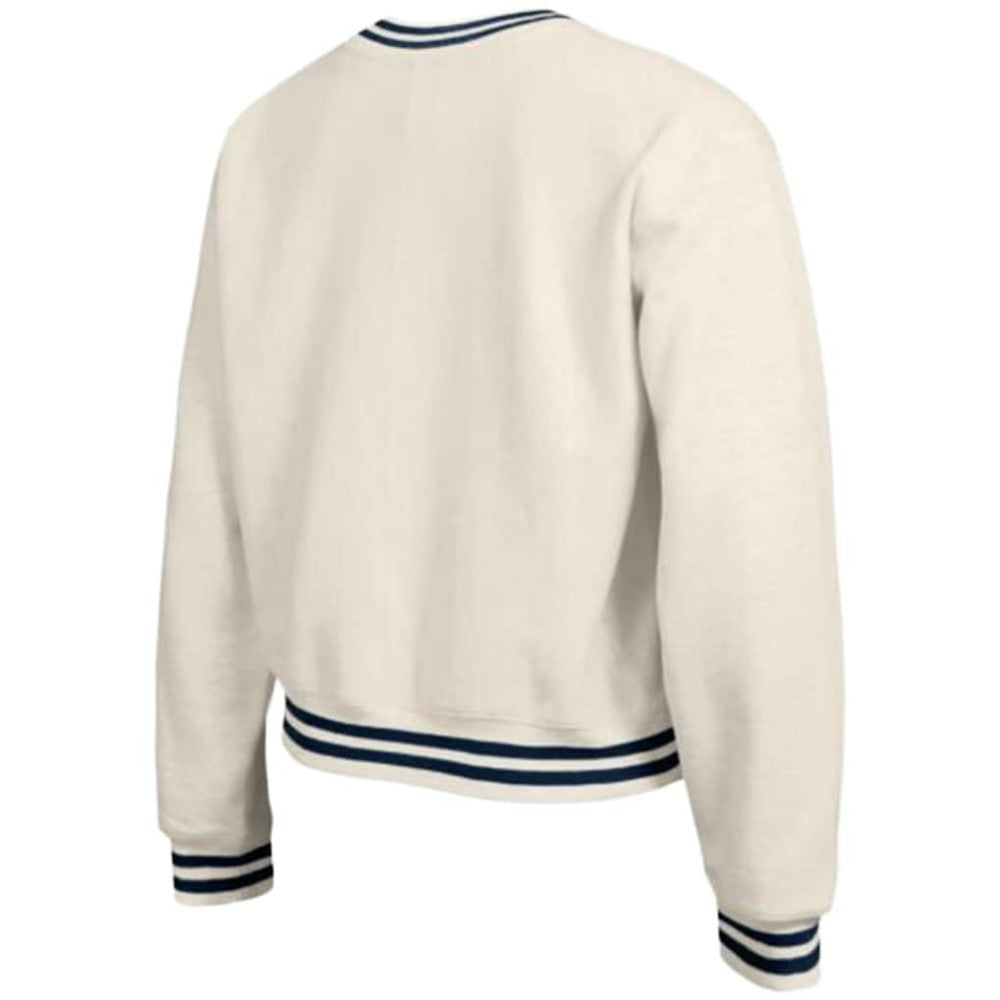 Atlanta Braves Champion Women's Reverse Weave Sweatshirt - Cream Sweatshirts