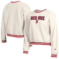 Boston Red Sox Champion Women's Reverse Weave Sweatshirt - Cream Sweatshirts