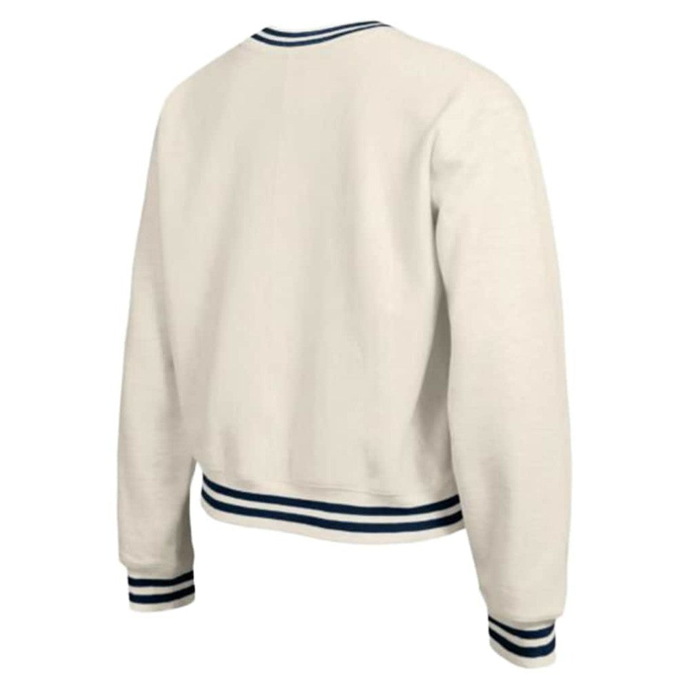 Milwaukee Brewers Champion Women's Reverse Weave Sweatshirt - Cream Sweatshirts