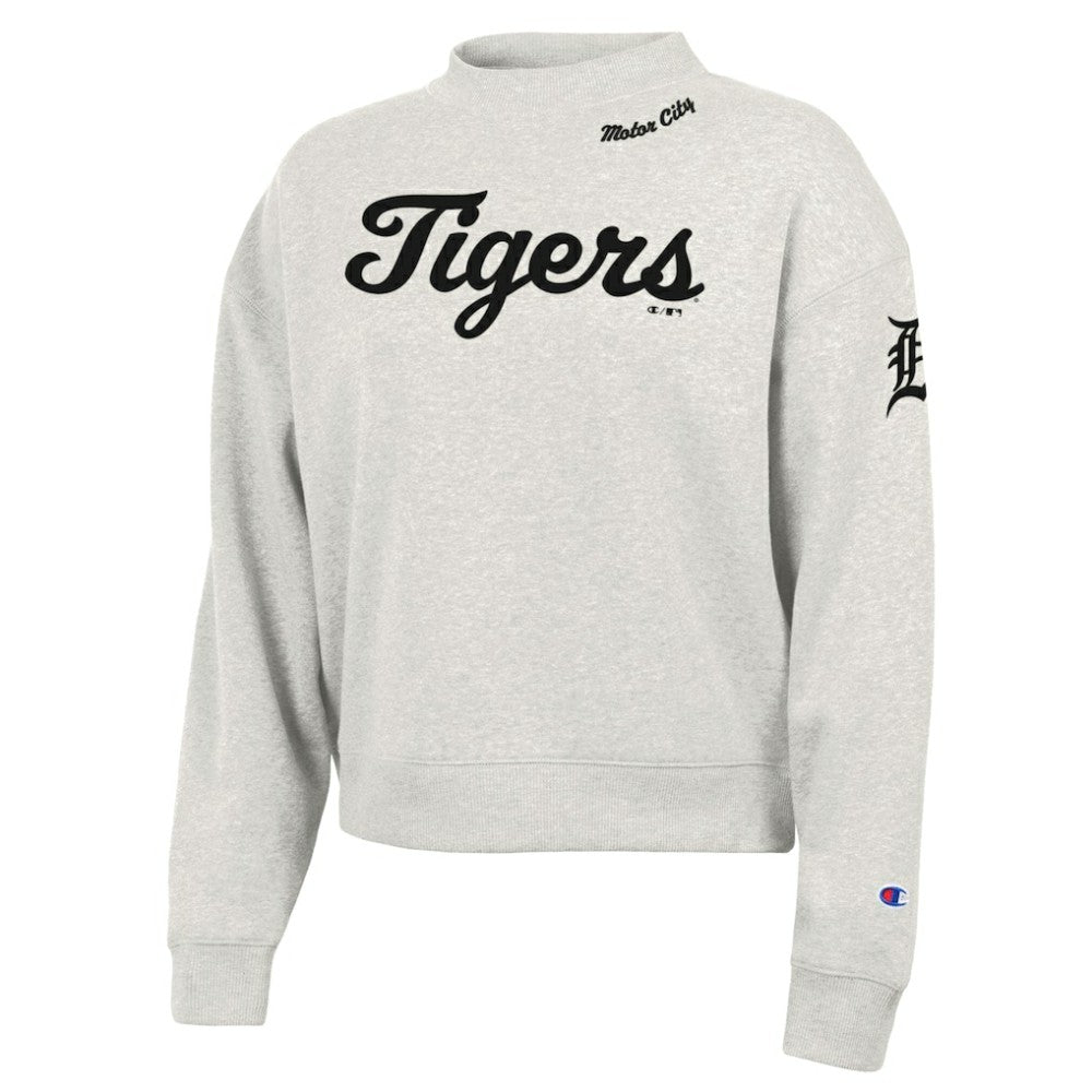 Detroit Tigers Champion Women's Triumph Tri-Blend Sweatshirt - Stone Sweatshirts