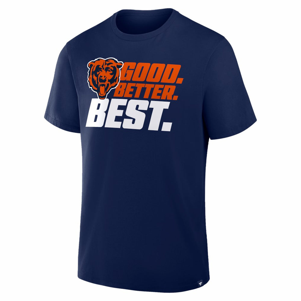 Chicago Bears Good. Better. Best. T-Shirt - Navy T-shirts
