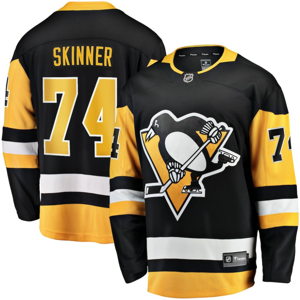 Stuart Skinner Pittsburgh Penguins Fanatics Home Breakaway Jersey - Black | US 203717244