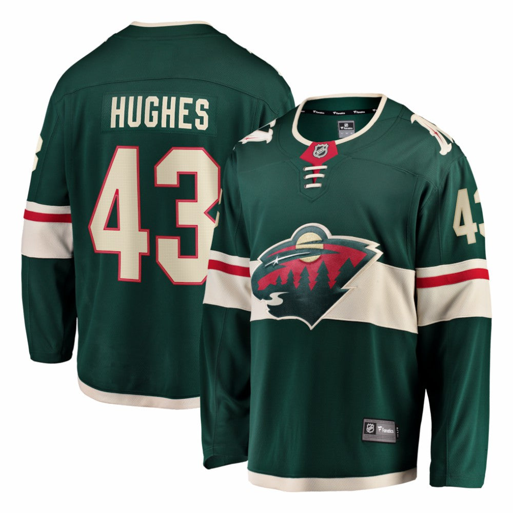 Quinn Hughes Minnesota Wild Fanatics Home Breakaway Jersey - Green | US 203721403