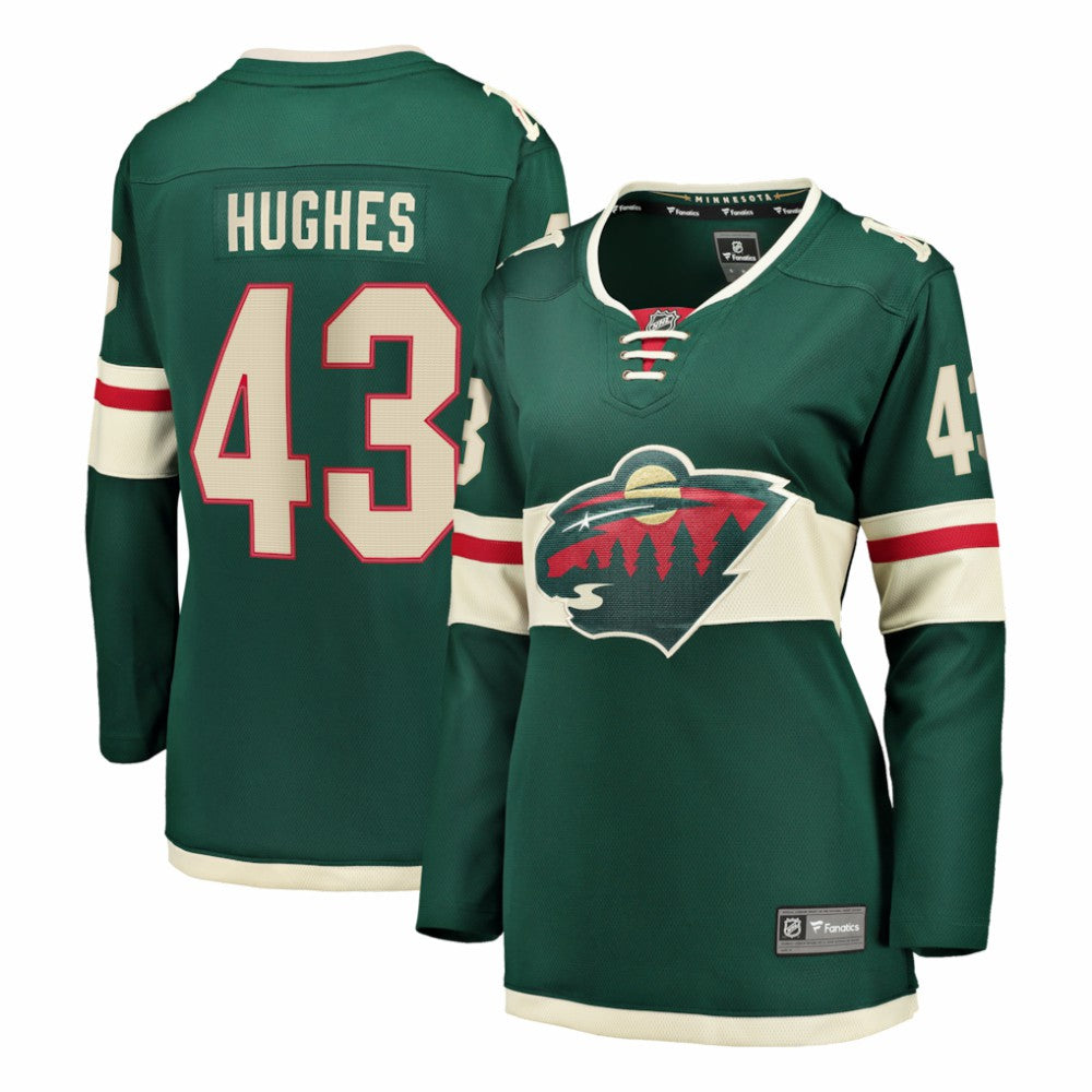 Quinn Hughes Minnesota Wild Fanatics Women's Home Breakaway Jersey - Green | US 203721404