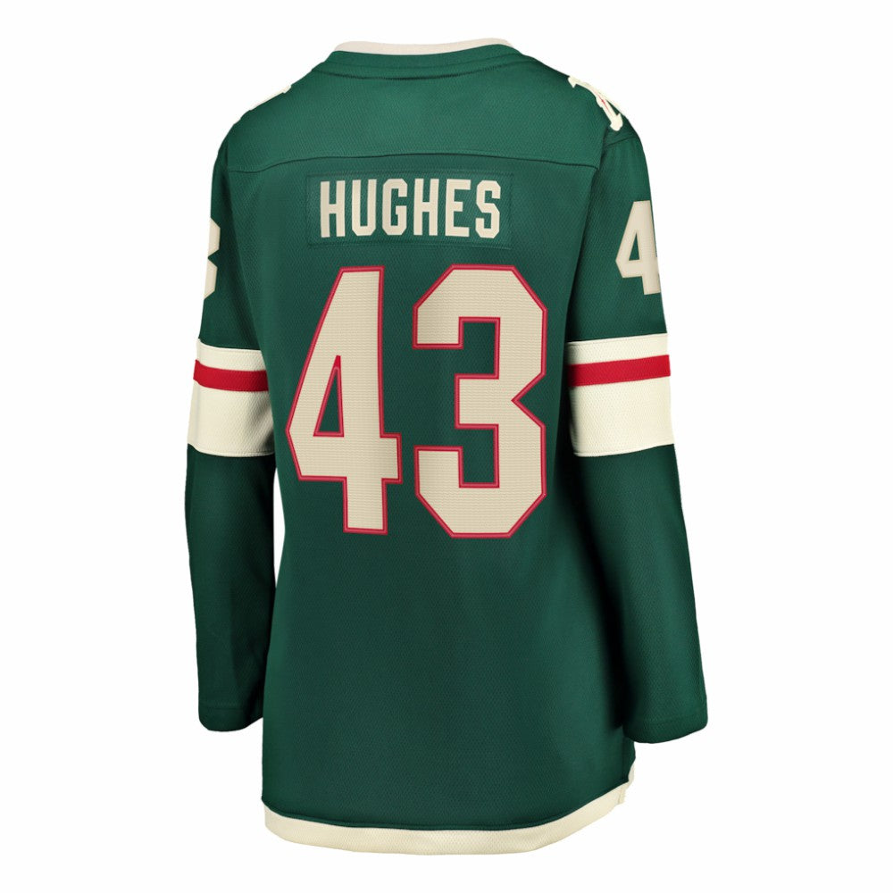 Quinn Hughes Minnesota Wild Fanatics Women's Home Breakaway Jersey - Green | US 203721404