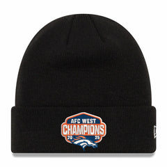 Denver Broncos New Era 2025 AFC West Division Champions Cuffed Knit Hat - Black Hats