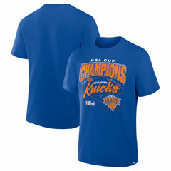 New York Knicks 2025 NBA Cup Champions Legacy T-Shirt Blue