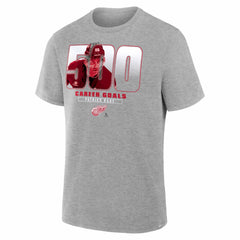 Patrick Kane Detroit Red Wings 500 Career Goals Milestone T-Shirt - Gray | US 203724608