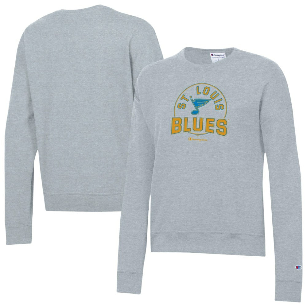 St. Louis Blues Champion Women's Powerblend Fleece Sweatshirt - Gray | US 203724904