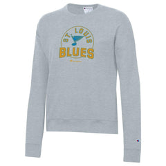 St. Louis Blues Champion Women's Powerblend Fleece Sweatshirt - Gray | US 203724904