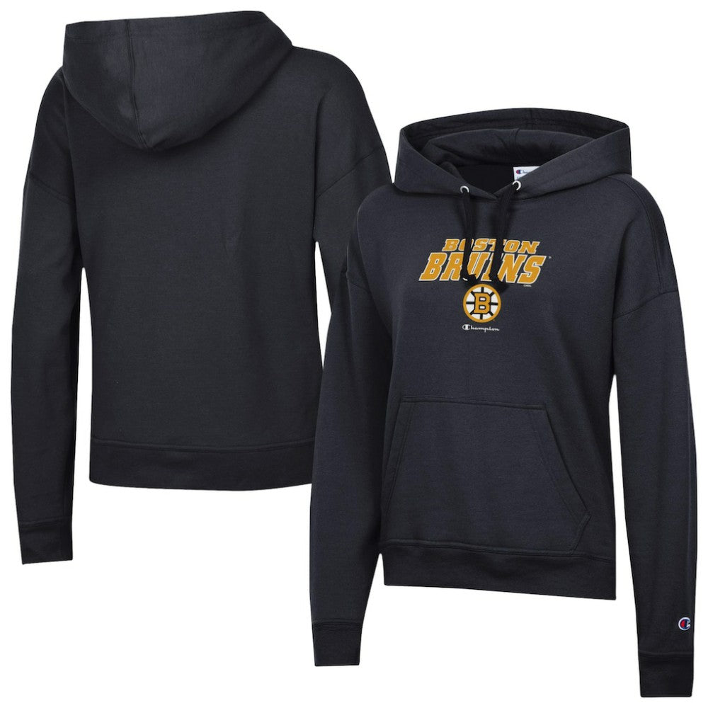 Boston Bruins Champion Women's Powerblend Fleece Hoodie - Black | US 203724905