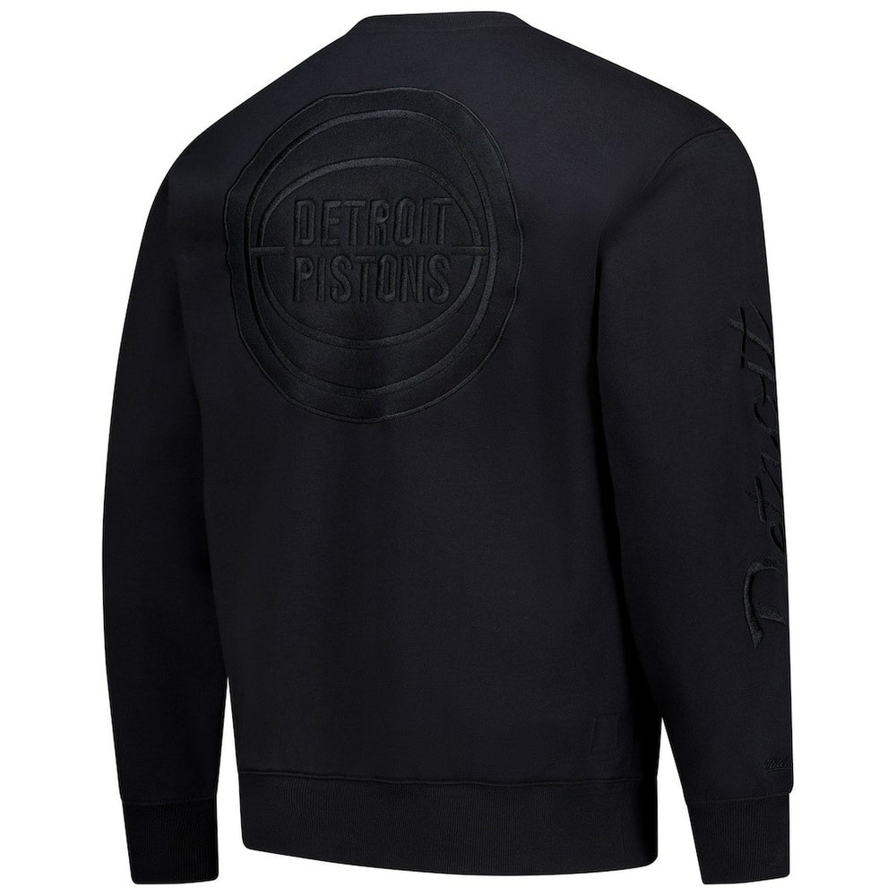 Detroit Pistons Phantom Fleece Sweatshirt Black - Mitchell & Ness outlet