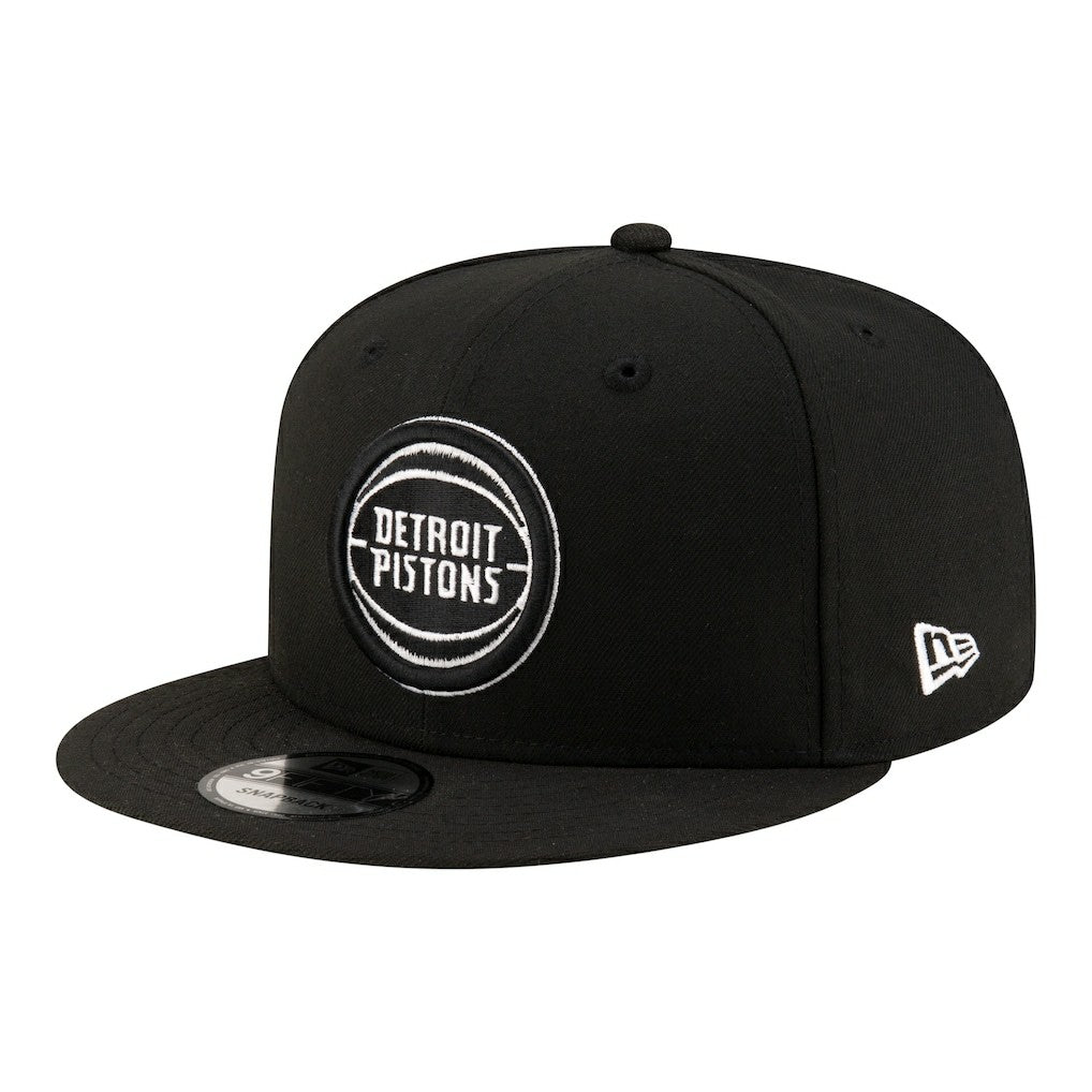 Detroit Pistons Team 9FIFTY Snapback Hat Black/White - New Era