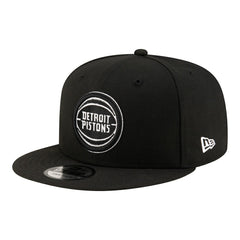 Detroit Pistons Team 9FIFTY Snapback Hat Black/White - New Era