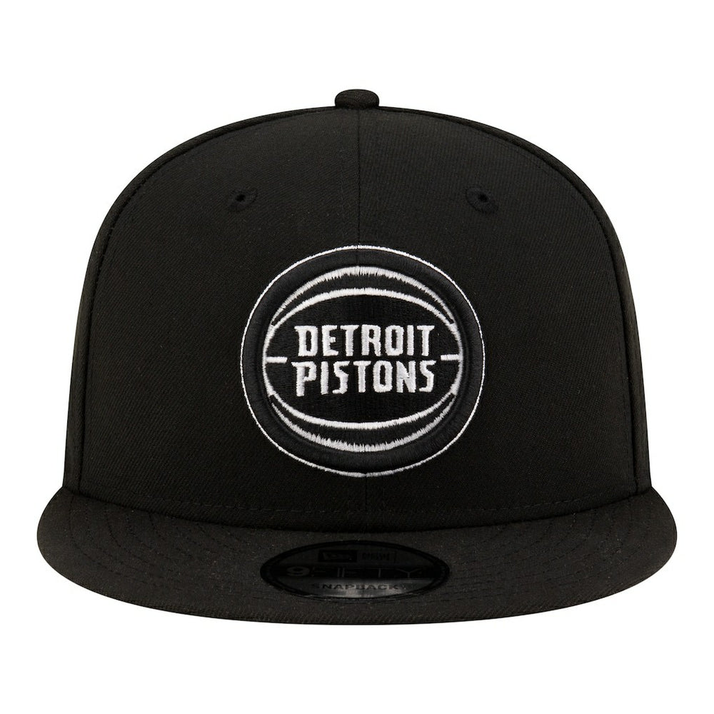 Detroit Pistons Team 9FIFTY Snapback Hat Black/White - New Era