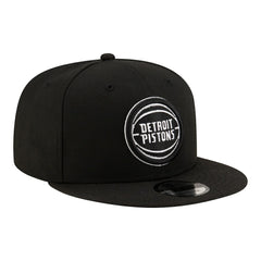 Detroit Pistons Team 9FIFTY Snapback Hat Black/White - New Era