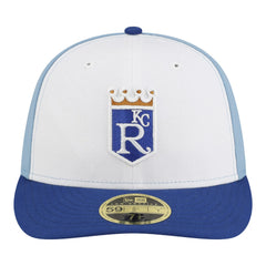Kansas City Royals New Era Authentic Collection On-Field Low Profile 59FIFTY Fitted Hat - White/Blue Hats