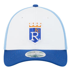 Kansas City Royals New Era Player Replica 39THIRTY M-Crown Flex Hat - White/Royal Hats