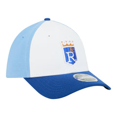 Kansas City Royals New Era Player Replica 39THIRTY M-Crown Flex Hat - White/Royal Hats