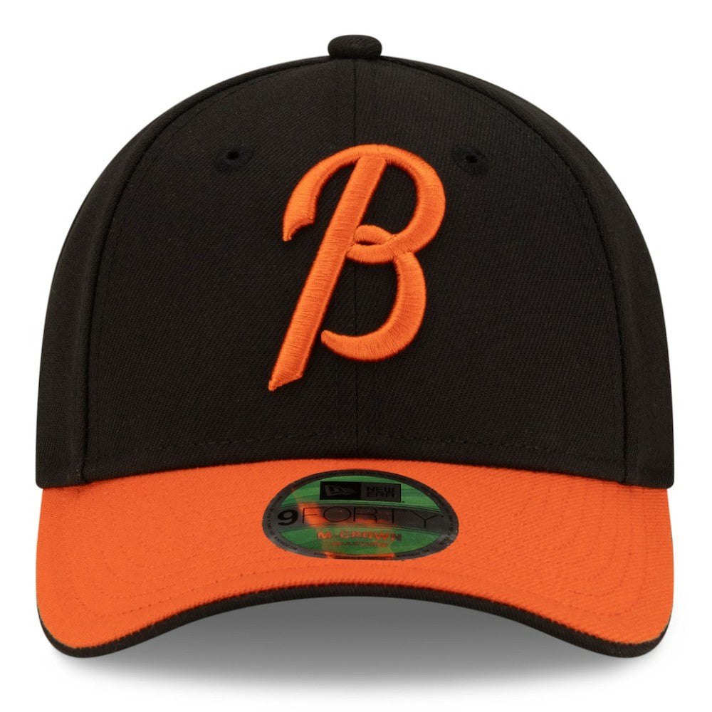 Baltimore Orioles New Era Player Replica 9FORTY Adjustable Hat - Black/Orange Hats