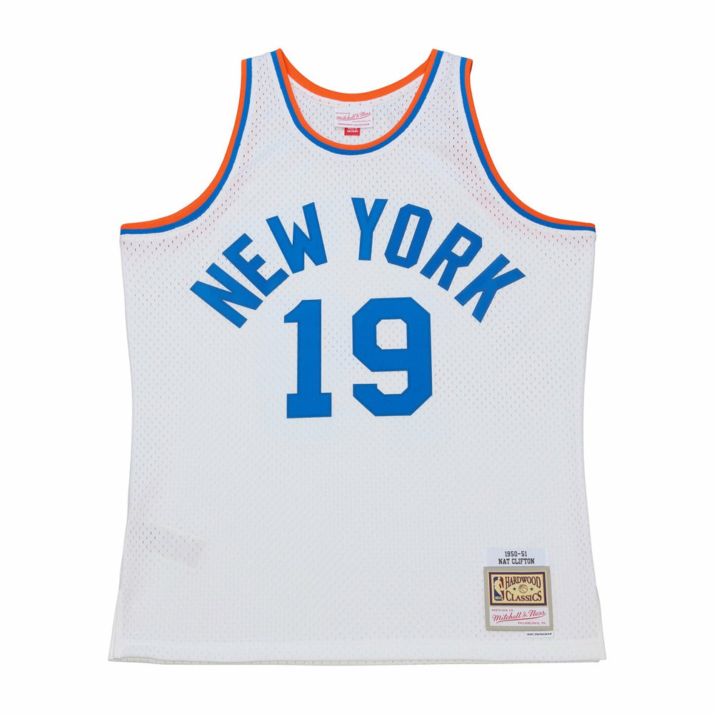 Nathaniel Clifton New York Knicks 1950-51 Pioneers Swingman Jersey White - Mitchell & Ness