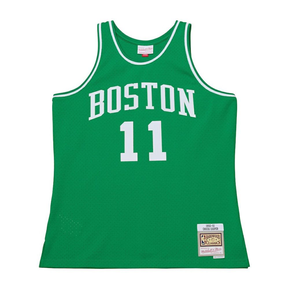 Chuck Cooper Boston Celtics 1950-51 Pioneers Swingman Jersey Kelly Green - Mitchell & Ness